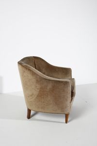 PONTI GIO (1891 - 1979) : attribuito. Coppia di poltrone  - Asta Asta 378 | DESIGN E ARTI DECORATIVE DEL NOVECENTO - DESIGN Online - Associazione Nazionale - Case d'Asta italiane