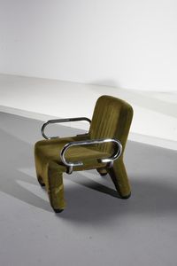 RINALDI GASTONE (1920 - 2006) : nello stile di. Coppia di poltrone  - Asta Asta 378 | DESIGN E ARTI DECORATIVE DEL NOVECENTO - DESIGN Online - Associazione Nazionale - Case d'Asta italiane