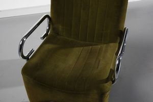 RINALDI GASTONE (1920 - 2006) : nello stile di. Coppia di poltrone  - Asta Asta 378 | DESIGN E ARTI DECORATIVE DEL NOVECENTO - DESIGN Online - Associazione Nazionale - Case d'Asta italiane