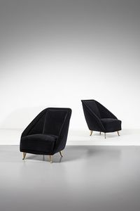 VERONESI GUGLIELMO (n. 1913) - Coppia di poltrone per Isa Bergamo