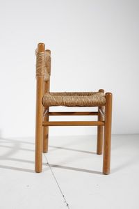 PERRIAND CHARLOTTE  (1903 - 1999) : nello stile di. Quattro sedie  - Asta Asta 378 | DESIGN E ARTI DECORATIVE DEL NOVECENTO - DESIGN Online - Associazione Nazionale - Case d'Asta italiane