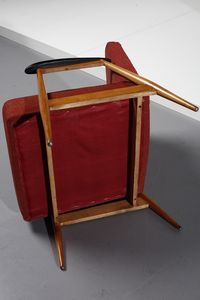 MANIFATTURA ITALIANA : Coppia di poltrone  - Asta Asta 378 | DESIGN E ARTI DECORATIVE DEL NOVECENTO - DESIGN Online - Associazione Nazionale - Case d'Asta italiane