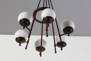 MANIFATTURA ITALIANA : Lampada a sospensione  - Asta Asta 378 | DESIGN E ARTI DECORATIVE DEL NOVECENTO - DESIGN Online - Associazione Nazionale - Case d'Asta italiane