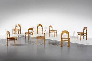 CARACENI ADALBERTO - Otto sedie Arcadia per Tagliabue di Cascina Armata (Co)