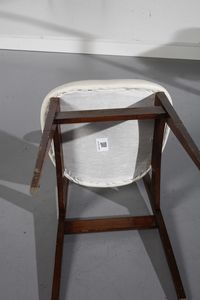 HALAS RAJMUND TEOFIL (1925 - 2008) : attribuito. Sei sedie per Paczkow  - Asta Asta 378 | DESIGN E ARTI DECORATIVE DEL NOVECENTO - DESIGN Online - Associazione Nazionale - Case d'Asta italiane