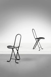 RINALDI GASTONE (1920 - 2006) - Coppia di sedie Dafne per Thema