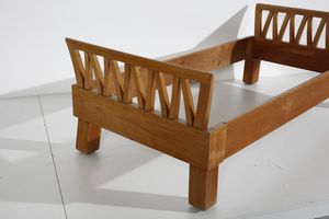 MANIFATTURA TEDESCA : Daybed con sedia  - Asta Asta 378 | DESIGN E ARTI DECORATIVE DEL NOVECENTO - DESIGN Online - Associazione Nazionale - Case d'Asta italiane