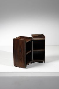 SCARPA AFRA (1937 -2011) & TOBIA (n. 1935) : Comodino Artona per Maxalto  - Asta Asta 378 | DESIGN E ARTI DECORATIVE DEL NOVECENTO - DESIGN Online - Associazione Nazionale - Case d'Asta italiane