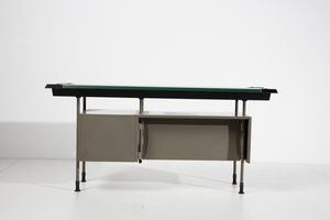 STUDIO BBPR (n. 1932) : Scrivania serie Spazio per Olivetti  - Asta Asta 378 | DESIGN E ARTI DECORATIVE DEL NOVECENTO - DESIGN Online - Associazione Nazionale - Case d'Asta italiane