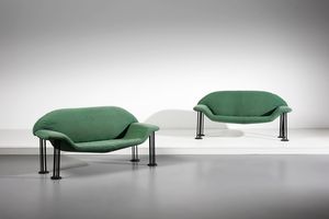 BURKHARD VOGTHERR  (n. 1942) - Coppia di divani Air Sofa per Hain & Thome