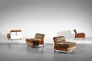 BELLINI MARIO (n. 1935) - Quattro poltrone Amanta per Bellini