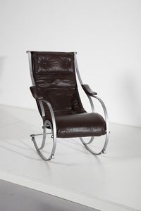 PETER COOPER STUDIO : Sedia a dondolo per R. W. Winfield  - Asta Asta 378 | DESIGN E ARTI DECORATIVE DEL NOVECENTO - DESIGN Online - Associazione Nazionale - Case d'Asta italiane