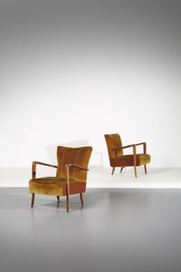 MANIFATTURA ITALIANA - Coppia di poltrone