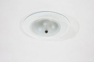 CRISTAL ART : attribuito. Lampada a plafoniera  - Asta Asta 378 | DESIGN E ARTI DECORATIVE DEL NOVECENTO - DESIGN Online - Associazione Nazionale - Case d'Asta italiane