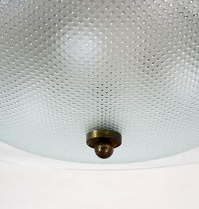 CRISTAL ART : attribuito. Lampada a plafoniera  - Asta Asta 378 | DESIGN E ARTI DECORATIVE DEL NOVECENTO - DESIGN Online - Associazione Nazionale - Case d'Asta italiane