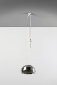 CASTIGLIONI ACHILLE (1918 -2002) & PIERGIACOMO (1913 - 1968) - Lampada a sospensione Splgen Br�u per Flos