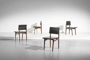 ALBINI FRANCO (1905 - 1977) - Quattro sedie Luisella per Poggi