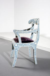 MANIFATTURA ANGLOINDIANA : Coppia di sedie  - Asta Asta 378 | DESIGN E ARTI DECORATIVE DEL NOVECENTO - DESIGN Online - Associazione Nazionale - Case d'Asta italiane
