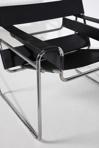 BREUER MARCEL LAJOS (1902 - 1981) : nello stile di. Coppia di poltrone Wassily  - Asta Asta 378 | DESIGN E ARTI DECORATIVE DEL NOVECENTO - DESIGN Online - Associazione Nazionale - Case d'Asta italiane