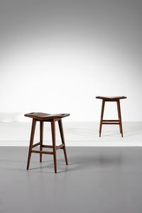 ALCHINI GIULIO (1926 - 1958) - Coppia di sgabelli