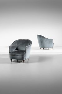 PONTI GIO (1891 - 1979) - Coppia di poltrone per Casa&Giardino