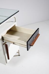 MANIFATTURA ITALIANA : Scrivania con sedia  - Asta Asta 378 | DESIGN E ARTI DECORATIVE DEL NOVECENTO - DESIGN Online - Associazione Nazionale - Case d'Asta italiane