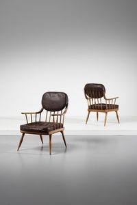 SCHUSTER FRANZ (1892 - 1972) - attribuito. Coppia di poltrone