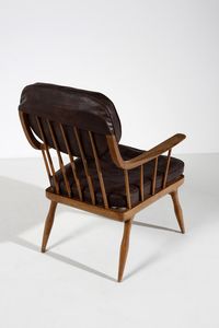 SCHUSTER FRANZ (1892 - 1972) : attribuito. Coppia di poltrone  - Asta Asta 378 | DESIGN E ARTI DECORATIVE DEL NOVECENTO - DESIGN Online - Associazione Nazionale - Case d'Asta italiane