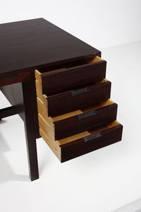 BREUER MARCEL LAJOS (1902 - 1981) : Scrivania Canaan per Gavina  - Asta Asta 378 | DESIGN E ARTI DECORATIVE DEL NOVECENTO - DESIGN Online - Associazione Nazionale - Case d'Asta italiane