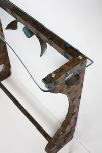 LONGOBARD VERONA : Consolle con specchio  - Asta Asta 378 | DESIGN E ARTI DECORATIVE DEL NOVECENTO - DESIGN Online - Associazione Nazionale - Case d'Asta italiane