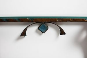 LONGOBARD VERONA : Consolle con specchio  - Asta Asta 378 | DESIGN E ARTI DECORATIVE DEL NOVECENTO - DESIGN Online - Associazione Nazionale - Case d'Asta italiane