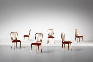 BEGA MELCHIORRE (1898 - 1976) - nello stile di. Sei sedie