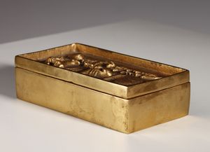 POMODORO ARNALDO (n. 1926) : Scatola in bronzo per Galleria II Sestante  - Asta Asta 378 | DESIGN E ARTI DECORATIVE DEL NOVECENTO - DESIGN Online - Associazione Nazionale - Case d'Asta italiane