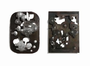 Anonimo - Coppia di sculture luminose