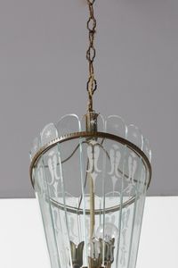 BRUSOTTI LUIGI : attribuito. Coppia di lampade a sospensione  - Asta Asta 378 | DESIGN E ARTI DECORATIVE DEL NOVECENTO - DESIGN Online - Associazione Nazionale - Case d'Asta italiane