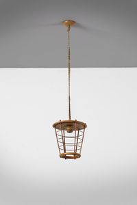 SARFATTI GINO (1912 - 1985) : attribuito. Coppia di lampade a sospensione  - Asta Asta 378 | DESIGN E ARTI DECORATIVE DEL NOVECENTO - DESIGN Online - Associazione Nazionale - Case d'Asta italiane