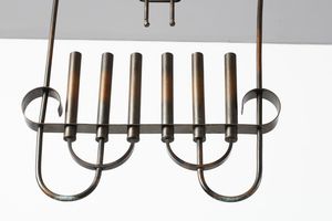 ULRICH GUGLIELMO (1904 - 1977) : Lampada a sospensione per Manifattura Strada, Milano  - Asta Asta 378 | DESIGN E ARTI DECORATIVE DEL NOVECENTO - DESIGN Online - Associazione Nazionale - Case d'Asta italiane