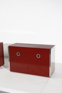 RIZZO WILLY (1928 - 2013) : Coppia di credenze per Mario Sabot  - Asta Asta 378 | DESIGN E ARTI DECORATIVE DEL NOVECENTO - DESIGN Online - Associazione Nazionale - Case d'Asta italiane