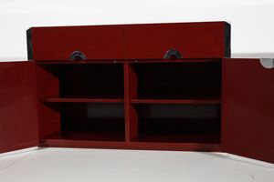 RIZZO WILLY (1928 - 2013) : Coppia di credenze per Mario Sabot  - Asta Asta 378 | DESIGN E ARTI DECORATIVE DEL NOVECENTO - DESIGN Online - Associazione Nazionale - Case d'Asta italiane