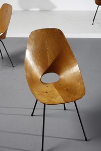 NOBILI VITTORIO (n. 1935) : Quattro sedie Medea  - Asta Asta 378 | DESIGN E ARTI DECORATIVE DEL NOVECENTO - DESIGN Online - Associazione Nazionale - Case d'Asta italiane