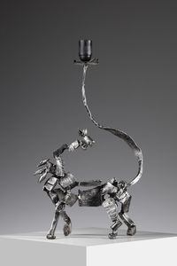 MARSURA SALVINO (n. 1938) : Lampada da tavolo Brutalist  - Asta Asta 378 | DESIGN E ARTI DECORATIVE DEL NOVECENTO - DESIGN Online - Associazione Nazionale - Case d'Asta italiane