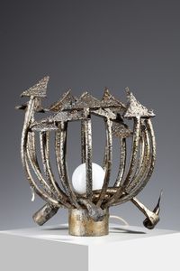 MARSURA SALVINO (n. 1938) - Lampada da tavolo brutalista