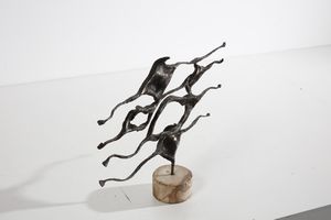 BENETTON SIMON (n. 1933) : attribuito. Scultura astratta  - Asta Asta 378 | DESIGN E ARTI DECORATIVE DEL NOVECENTO - DESIGN Online - Associazione Nazionale - Case d'Asta italiane