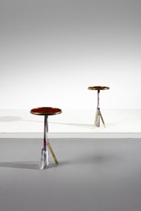 PILLANT MORDECAI - Coppia di tavolini servant