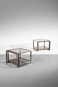 MANIFATTURA ITALIANA - Coppia di tavolini