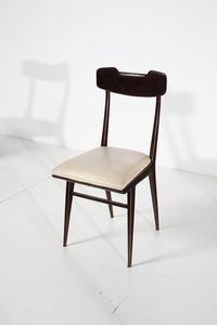 MANIFATTURA ITALIANA : Sei sedie  - Asta Asta 378 | DESIGN E ARTI DECORATIVE DEL NOVECENTO - DESIGN Online - Associazione Nazionale - Case d'Asta italiane