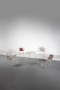 MANIFATTURA ITALIANA - Tavolo e quattro sedie