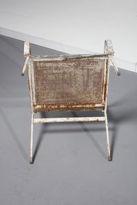 MANIFATTURA ITALIANA : Panca con coppia di poltrone  - Asta Asta 378 | DESIGN E ARTI DECORATIVE DEL NOVECENTO - DESIGN Online - Associazione Nazionale - Case d'Asta italiane