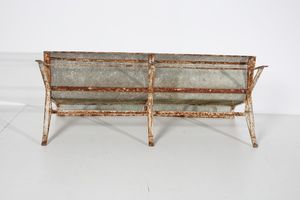 MANIFATTURA ITALIANA : Panca con coppia di poltrone  - Asta Asta 378 | DESIGN E ARTI DECORATIVE DEL NOVECENTO - DESIGN Online - Associazione Nazionale - Case d'Asta italiane