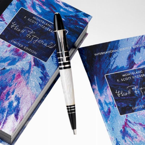MONTBLANC : MONTBLANC MEISTERSTÜCK SCOTT FITZGERALD SERIE SCRITTORI EDIZIONE LIMITATA PENNA A SFERA N. 15267/16500 ANNO 2003  - Asta Orologi e penne - Associazione Nazionale - Case d'Asta italiane